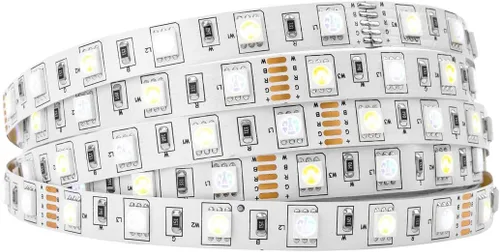 Miniatura 16 de BTF-LIGHTING 5050 RGBW RGB+Blanco Cálido(2700K-3000K) 4 colores en 1 tira de luz LED DC12V 5m 16.4 pies 60LED/m Multicolor IP30 Blanca 12mm PCB