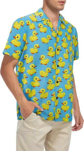 Miniatura 97 de Camisa hawaiana para hombre, con estampado floral, cómoda, con botones, casual, manga corta, ropa de playa para hombre