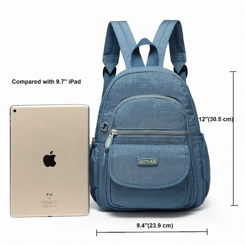 Miniatura 2 de AOTIAN Mini mochilas de nailon para mujer, casual, ligera, pequeña mochila para niñas