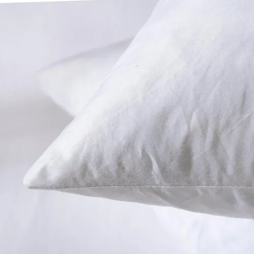 Miniatura 8 de basic home Insertos de Almohadas Decorativas de 12x20 - Insertos de Almohadas de Plumas de Plumón - Oblongo - Tela de Algodón - Juego de 2 - Blanco.