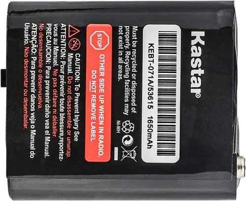 Miniatura 3 de Kastar Paquete de 1 batería M53615 Ni-MH de 3.6 V 1650 mAh de repuesto para radios Motorola de 2 vías Talkabout MJ270, Talkabout MJ270R, Talkabout