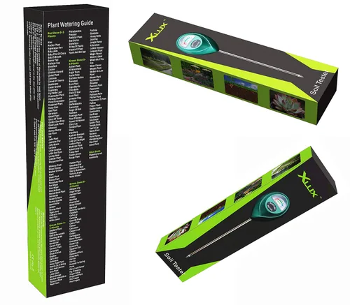 Miniatura 6 de XLUX Medidor de humedad del suelo, monitor de agua, higrómetro para jardinería, agricultura, plantas, no requiere baterías, paquete de 2 Verde 2