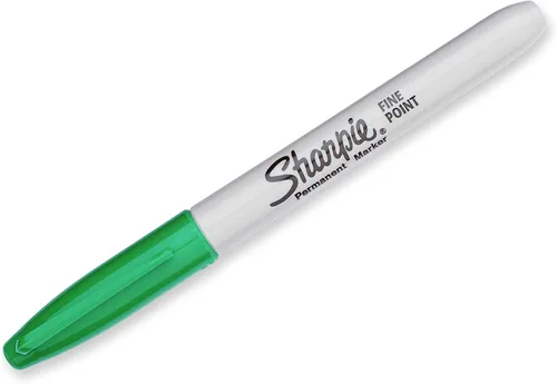 Miniatura 2 de Marcadores permanentes de Sharpie, punta fina, negro, caja de 12, Verde 12-paquete