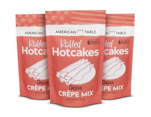 Miniatura 9 de American Table - Mezcla de crepas enrollada sin gluten para hotcakes de American Table, hecha con ingredientes cultivados en Estados Unidos