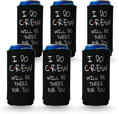 VictoryStore Enfriadores de latas SLIM: enfriadores de latas Bachelorette SLIM I Do Crew Found My Lobster Skinny Can Coolers 6 Damas de honor