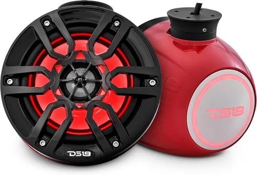 Miniatura 11 de DS18 CF-PS6 - Altavoces de torre Wakeboard de 2 vías con luces RGB integradas - 300 MAX - Perfecto para motos acuáticas, ideal para ATV, UTV, Jeep