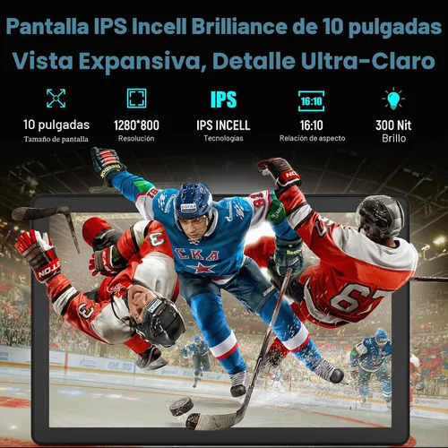 Miniatura 6 de Tableta, tableta Android 16, 30GB RAM 128GB ROM 2TB TF, tableta de 10 pulgadas con procesador de 8 núcleos, batería 6200mAh, carga rápida, pantalla