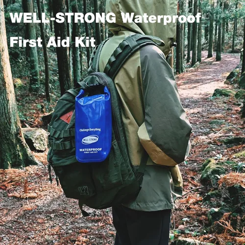 Miniatura 7 de Kit de Primeros Auxilios Impermeable con Tapa Enrollada para Barco, Kit de Emergencia con Contenidos Impermeables para Pesca, Kayak, Canotaje