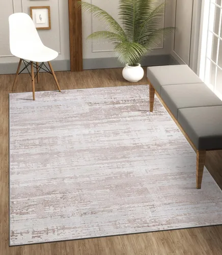 CAMILSON Alfombras modernas de lujo para sala de estar, alfombra abstracta vintage de 5 x 7 pies, suave, resistente a las manchas, fácil limpieza,