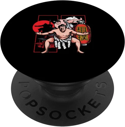 Miniatura 6 de Sumotori japonés Lucha de luchadores japoneses Sumo PopSockets MagSafe PopGrip para iPhone