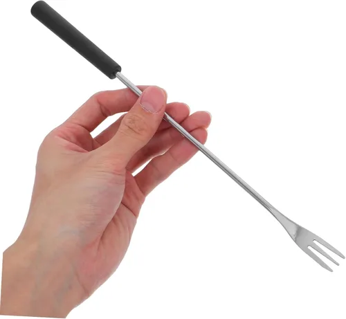 Miniatura 4 de STOBAZA 12 tenedores de fondue de acero inoxidable de 10.2 pulgadas, palitos de fondue de queso, utensilios de cocina, tenedores de alimentos