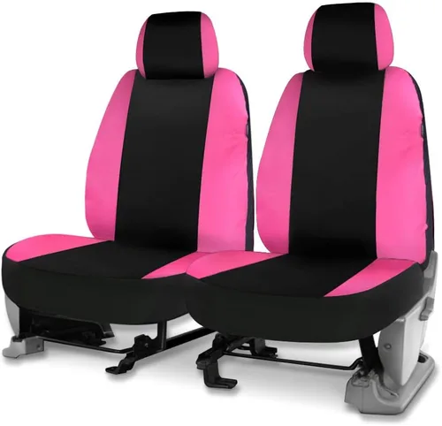 Miniatura 2 de CarsCover Fundas de asiento color rosa y negro para auto, camión, automóvil, SUV, mujer, estilo funda de asiento