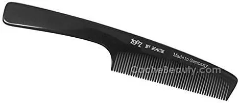 Diane 1907 Clippermate - Peine de dientes finos de 7.25 pulgadas con asa, construcción de goma dura duradera para un peinado y control de precisión