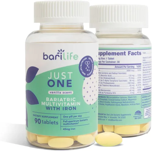 Miniatura 2 de Just One - Multivitamínico bariátrico una vez al día con hierro, 90 unidades para manga gástrica y bypass gástrico