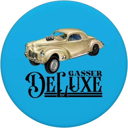Miniatura 3 de Gasser Hot Rod 1940 Willys Business Coupe Deluxe Model PopSockets Swappable PopGrip