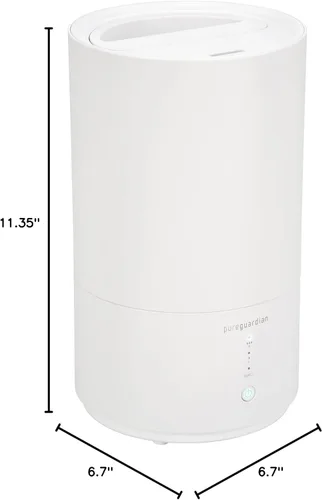 Miniatura 10 de PureGuardian Humidificador ultrasónico de niebla fría de llenado superior para el hogar con bandeja de aromaterapia, cubre 320 pies cuadrados
