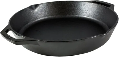 Miniatura 7 de Lodge Sartén de hierro fundido pre-sazonado de 8 pulgadas, asas de doble asistencia, uso en el horno, en la estufa, en la parrilla o sobre una