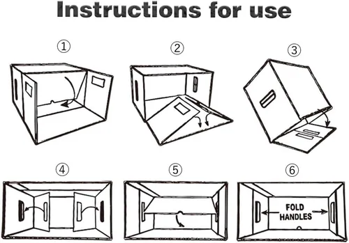 Miniatura 4 de G-PLUS Caja de almacenamiento para cómics de cómics con capacidad para 150-175 cómics, plegable, a prueba de humedad, 5