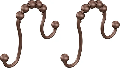 Miniatura 10 de Moen SR2201OWB - Anillos para cortina de ducha (paquete de 12), color bronce
