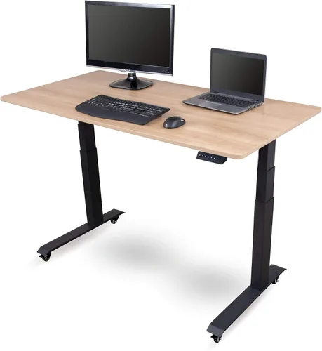 Miniatura 17 de Stand Up Desk Store Escritorio eléctrico de altura ajustable con memoria programable (marco negro/parte superior negra mate, 48 pulgadas de ancho)