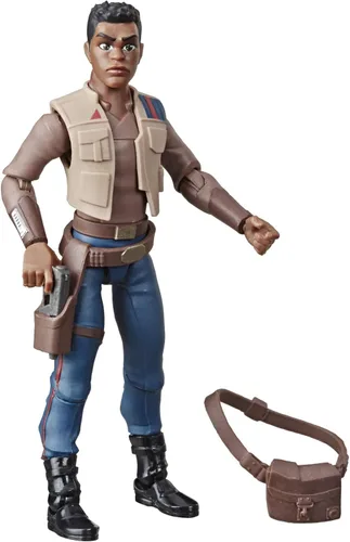 STAR WARS Galaxy of Adventures The Rise of Skywalker Finn Figura de acción de 5 pulgadas con divertido movimiento de acción Blaster