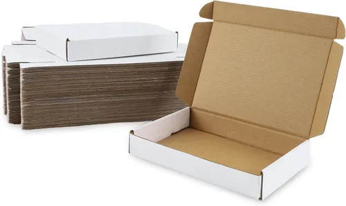 Miniatura 16 de BIOBROWN Cajas de cartón corrugado de 6 x 4 x 3 pulgadas, paquete de 50 cajas pequeñas para embalaje, cajas de envío para pequeñas empresas, negras