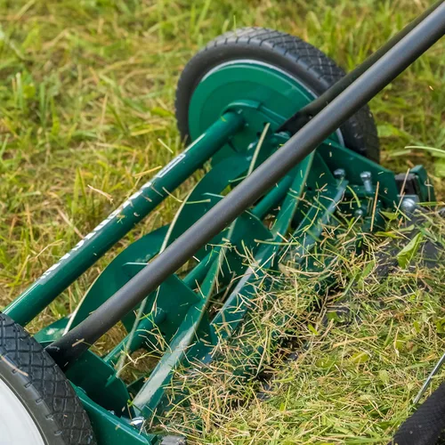 Miniatura 98 de American Lawn Mower Company 1204-14 Cortacésped de carrete de empuje de 4 hojas de 14 pulgadas, color rojo