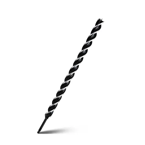 Miniatura 30 de Broca de taladro de barrena de 1-1/2" x 6" para madera, vástago hexagonal de tres estrías, broca de barrena larga para madera blanda y dura, tocón