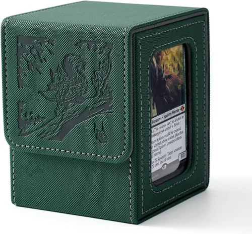 Miniatura 22 de Venssu MTG Caja de Mazos para Exhibición Commander, Caja de Mazos de Cartas que Cabe 100 Cartas con Doble Funda, Caja de Almacenamiento de Cartas