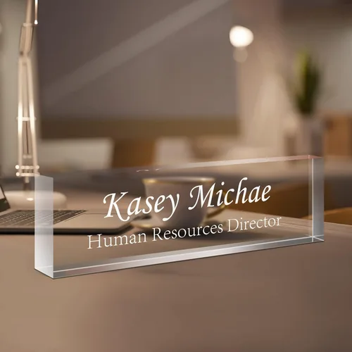 Miniatura 22 de Placa de Nombre Personalizada para Escritorio, Placas de Nombre Personalizadas para Escritorios, Placa de Nombre Personalizada de Acrílico