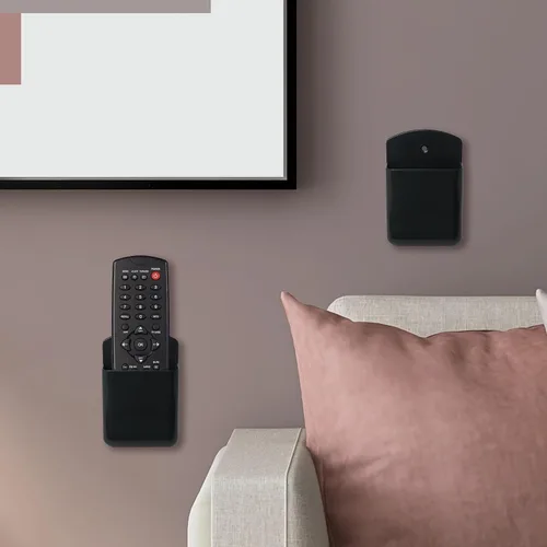 Miniatura 4 de noonebutyou Soporte de control remoto de pared para TV, soporte autoadhesivo para rotulador, soporte para bolígrafo, para hogar, oficina, escuela