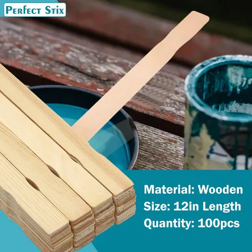 Miniatura 2 de Perfect Stix - PAINT12-100 - Palillos agitadores de madera de 12 pulgadas de longitud (paquete de 100)