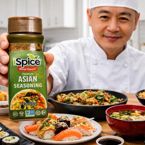 Miniatura 6 de iSpice - ASIAN SEASONING World Flavor Super Spice Blend Todo natural Listo para usar tal como está No es necesario preparar 7.41 oz (210 g)