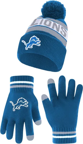 Miniatura 52 de Ultra Game Adults NFL Official Super Soft Winter Beanie Knit Hat With Warm Touch Screen Gloves Color del equipo 2