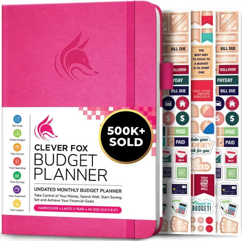 Miniatura 28 de Clever Fox Planificador de presupuesto de bolsillo, mini cuaderno de seguimiento de gastos. Organizador de presupuestos mensual, cuaderno