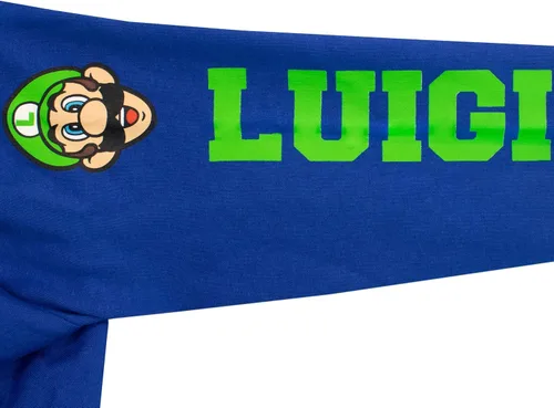 Miniatura 7 de SUPER MARIO Sudadera con capucha y cremallera para niños Mario y Luigi para niños