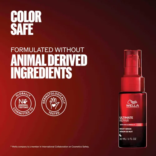 Miniatura 8 de Wella Professionals ULTIMATE REPAIR Night Serum Overnight Leave-in Treatment for Dull, Dry, Frizzy Hair Repair Breakage & Protect Against Night