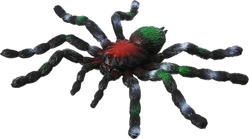 Juguetes de araña, figuras de tarántula de goma realistas para decoración de Halloween, accesorios de broma de truco, decoración de pastel de fiesta