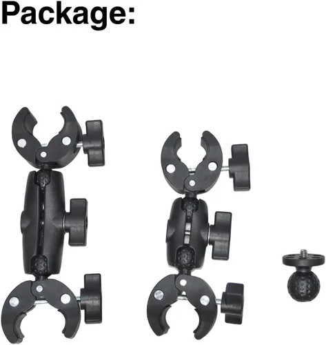 Miniatura 9 de Kit de montaje de motocicleta para Insta360 One X3 X2 ONE RS- Kit de montaje de manillar de doble abrazaderas para barra de extensión 3ª persona Shot