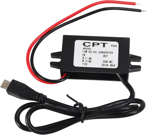 Miniatura 7 de DIANN Módulo convertidor de 12V a 5V 3A 15W Buck - Regulador de CC a CC Convertidor de potencia de coche con interfaz de cable Interfaz de alambre
