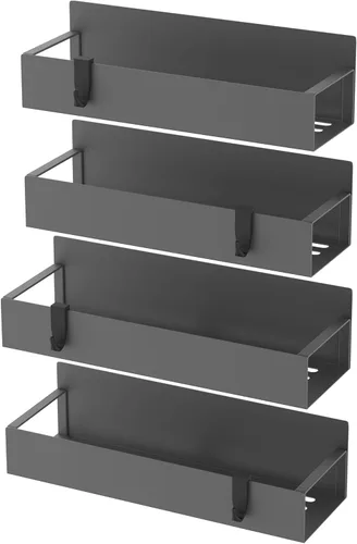 Miniatura 6 de HuggieGems Paquete de 4 Organizadores Magnéticos de Almacenamiento de Especias para Refrigerador y Horno, Organizadores y Almacenamiento de Nevera