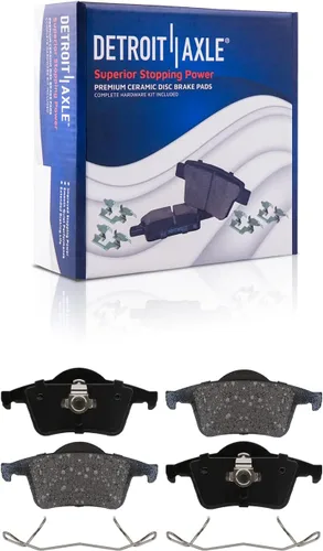 Miniatura 93 de Detroit Axle - Pastillas de freno traseras para Mercedes-Benz C230 C240 C280 C320 C350 CLK320 CLK350 CLK430 E300 E320 E420 E430 SLK350, pastillas