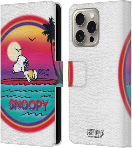 Miniatura 53 de Head Case Designs Funda de piel con licencia oficial de Peanuts Beach Surf Snoopy Boardwalk Airbrush compatible con Apple iPhone 11