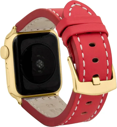 Miniatura 18 de Bandini Correa de cuero para hombre para Apple Watch de 1.732 in 1.772 in 1.654 in 1.614 in 1.575 in 1.496 in 1.929 in y Ultra, correa de iWatch