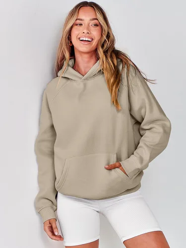 Miniatura 153 de ANRABESS - Sudaderas con capucha para mujer, sobre talla, de vellón de manga larga, modelo de 2024, para otoño