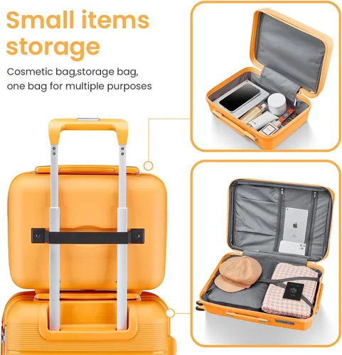 Miniatura 150 de Merax Equipaje, maleta extensible rígida con ruedas giratorias ligeras, Negro -, 40/48/52