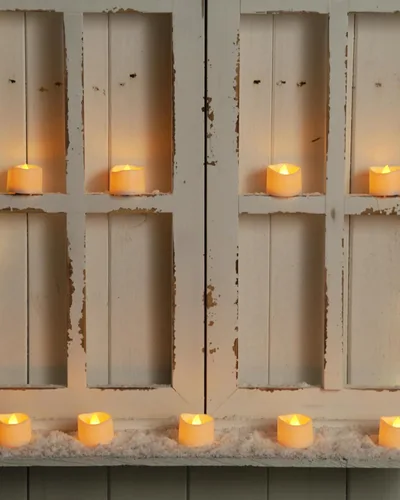 Miniatura 5 de Homemory Paquete de 24 velas LED sin llama, funciona con pilas, velas eléctricas falsas de más de 200 horas para votivo, aniversario, centro de mesa