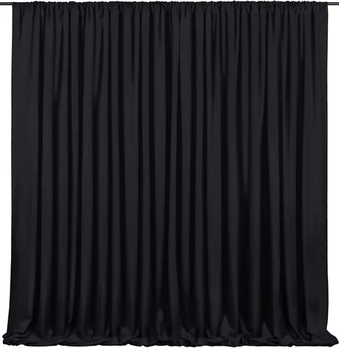 Miniatura 22 de Cortinas de Telón de Fondo Blanco de 2 Paneles 5 x 1,5 m de Poliéster, Telón de Fondo para Fotografía, Cortinas para Decoración de Fondo de Boda