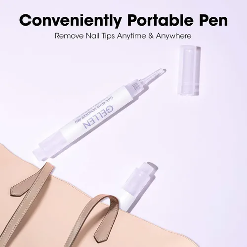 Miniatura 8 de Gellen Removedor de Pegamento para Uñas, 2 Piezas Removedor de Pegamento para Uñas para Uñas de Presión, Removedor de Gel Sin Acetona, Eliminación