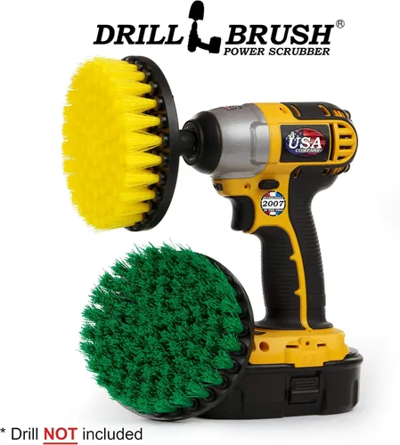 Miniatura 7 de Accesorios de baño - Juego de cepillos de baño y cocina Power Scrubber - Suministros de limpieza - Cepillo de taladro - Alfombra de baño - Limpiador